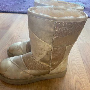 UGG gold glitter Boot